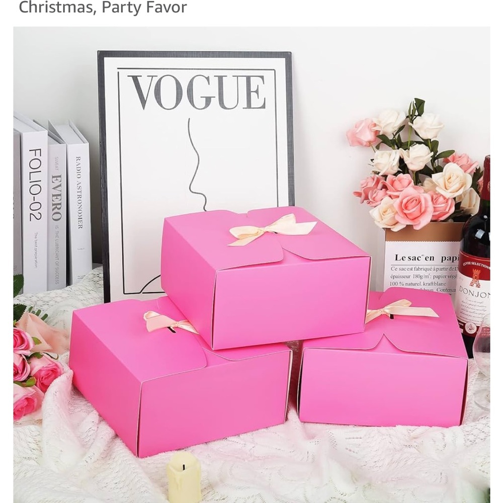 NIB NWT pink gift boxes - Picture 2 of 7